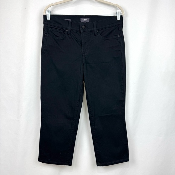 NYDJ Denim - NYDJ Women’s Sz 4 Black MARILYN CROP Denim Jeans Lift Tuck Technology Casual